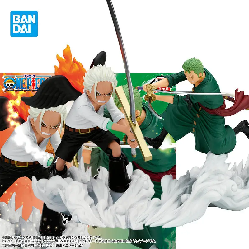 

В наличии Bandai Original One Piece Senkouzekkei Roronoa Zoro-S-Hawk (Egghead Ver.) Около 15-сантиметровых аниме-фигурок, модель игрушки