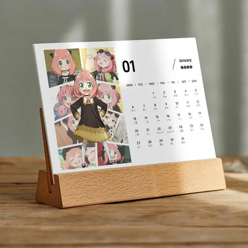 Spy Playing House 2025, Desk Calendar, Ania, Lloyd, Joel, Peripheral Custom Gifts, Ornaments, Animation, Monthly Calendar