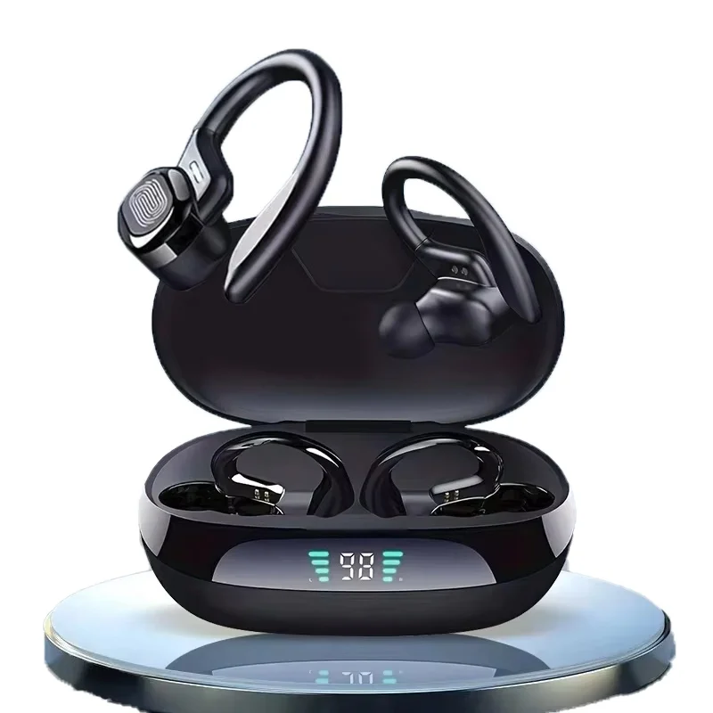 EarHook Sport-Kopfhörer Kabellose Bluetooth-Kopfhörer Lauf-In-Ear-Kopfhörer mit Digitalanzeige und Geräuschunterdrückung 2026 NEU
