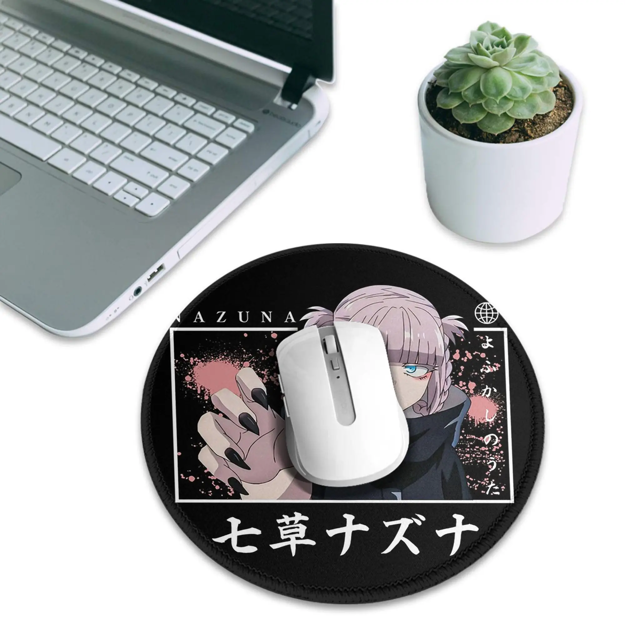 Call of The Night Anime Nazuna Nanakusa  Mouse Pad Computer Keyboard Mouse Mat PC Laptop Desk Mat Office Accessories Table Mats