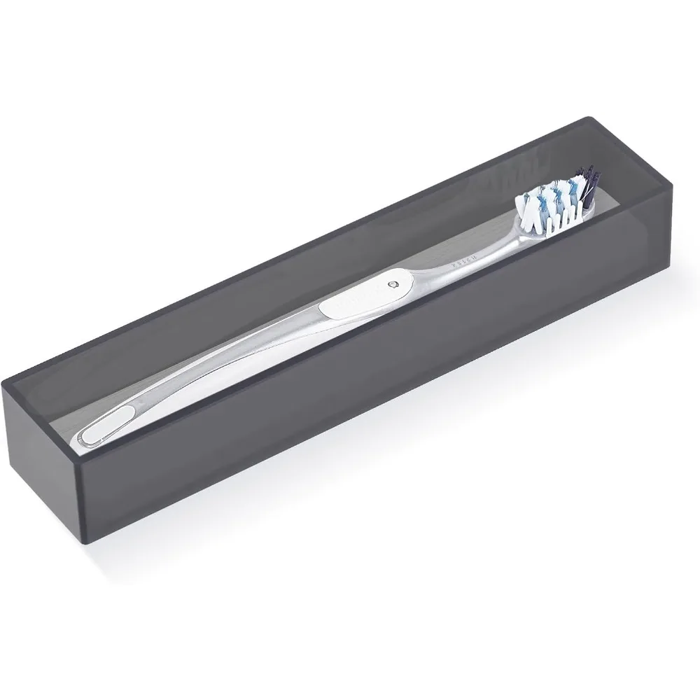 

Акриловый держатель для зубных щеток с диатомитовым сушильным камнем, органайзер для ящика для ванной комнаты с дренажным отверстием для зубной щетки, совместимый