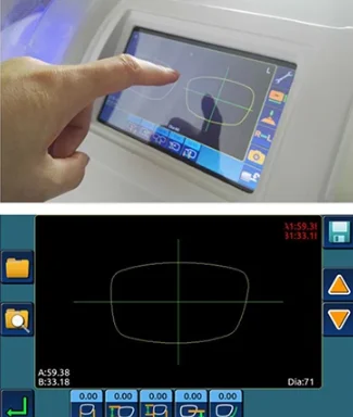 Best quality factory price easy to operate 3D Auto Lens Edge optical instrument 3D Patternless Lens Edger ALE-1600
