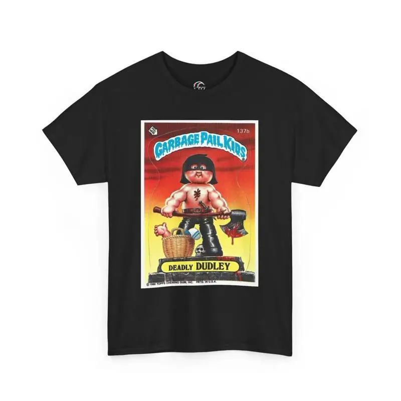 Garbage Pail Kids T Shirt Deadly Dudley 80'S Retro Trading Cards