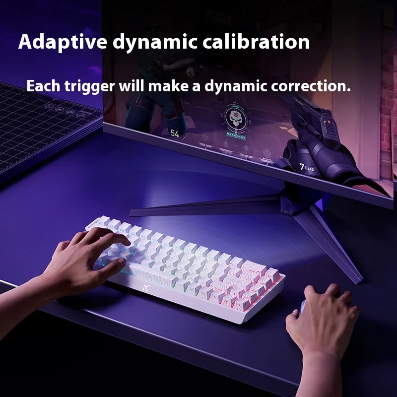 Mchose Ace 60/68 Pro Magnetic Switch Mechanical Keyboard Wired Quick Trigger Customized Keyboard Rgb Office For Pc Gamer Gifts