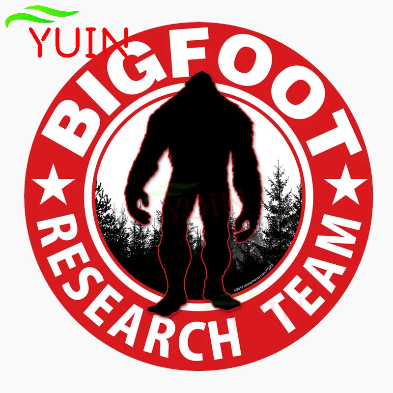 Car Sticker Motorcycle Decals Funny BIGFOOT RESARCH TEAM Decorative Accessories Creative Bumper Window Waterproof Decal 14*14cm