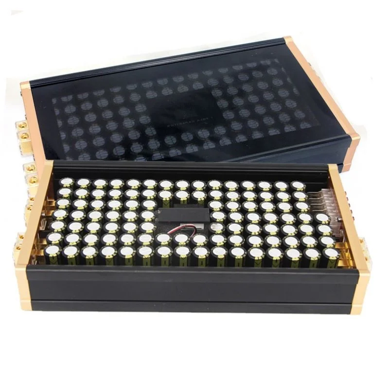 Audio car subwoofer amplifier super capacitor regulated energy storage filter capacitor 100 capacitor