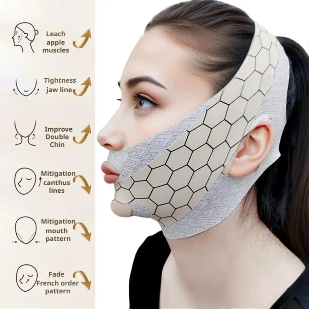 Women Face Slimming Bandage V Line Face Shaper Chin Cheek Lift Up Belt Anti Wrinkle Band Facial Massager Beauty Skin Care Tools