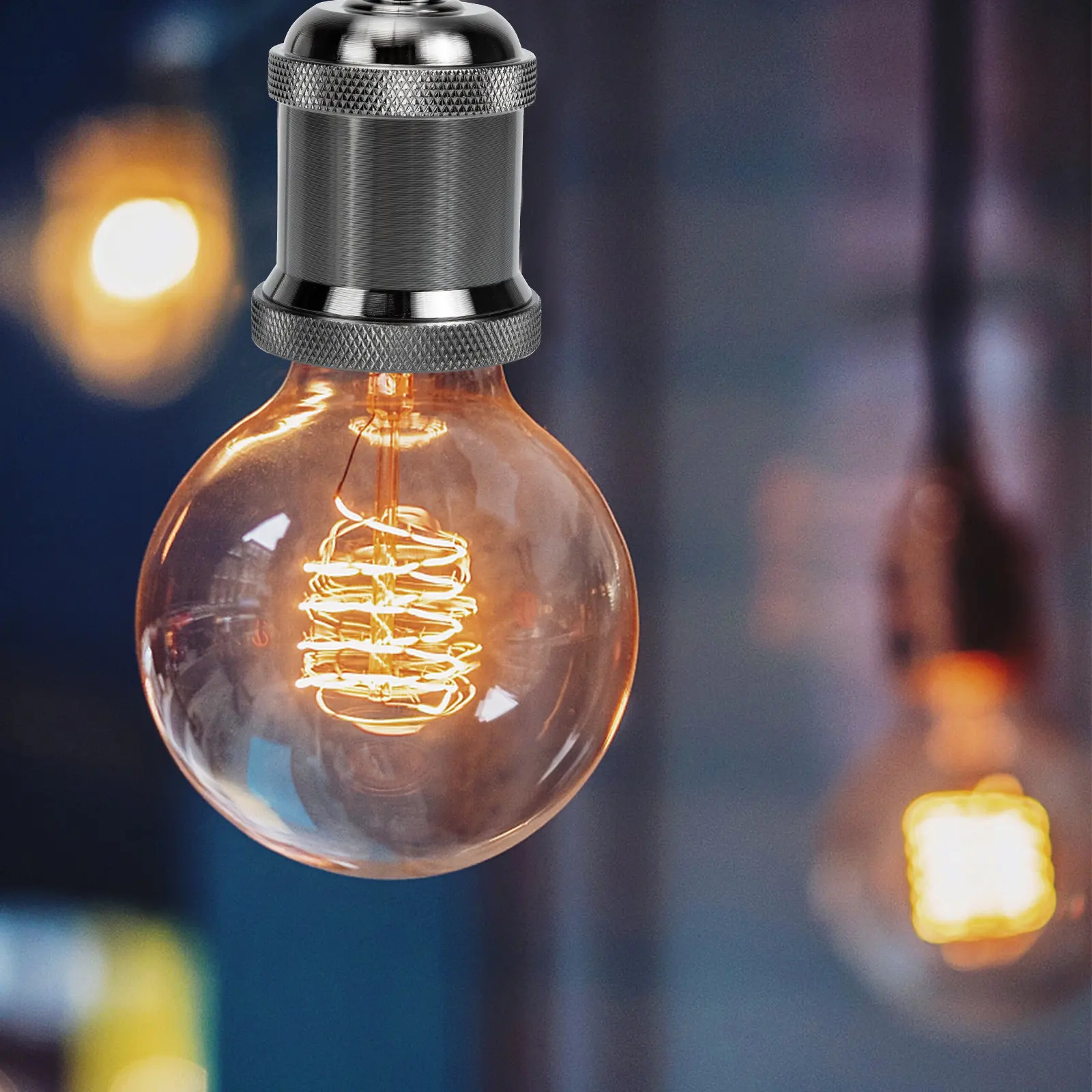 

2Pcs Vintage E27 Lamp Base Industrial Style Fire Resistant Light Socket Holder for Home Office DIY Lamp Base Light Bulb Socket