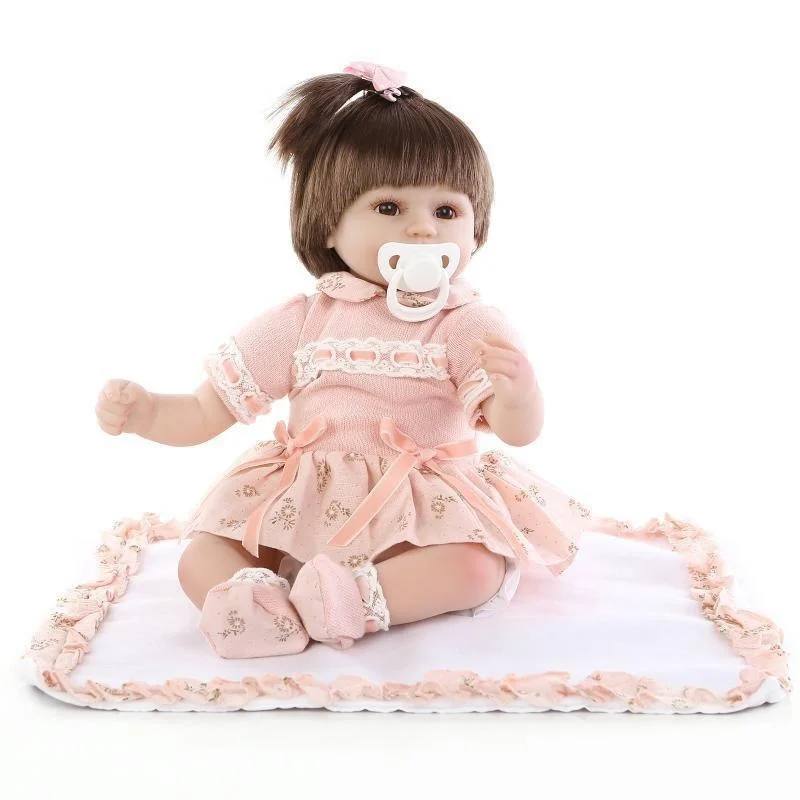 

Reborn Baby Doll Soft Silicone Vinyl Real Touch Newborn 16inch 40cm princess bebes reborn girl toys bonecas