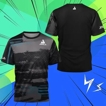 Lake Spot Table Tennis Clothing Men's T-Shirt Badminton Tennis Quick Dry Short Sleeve Men's Breathable T-Shirt Table Tennis Club