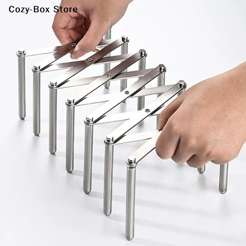 스테인리스 스틸 접시 냄비 뚜껑 홀더 선반 접이식 냄비 - Kitchen Gadgets Rack Storage 리뷰 및 가격