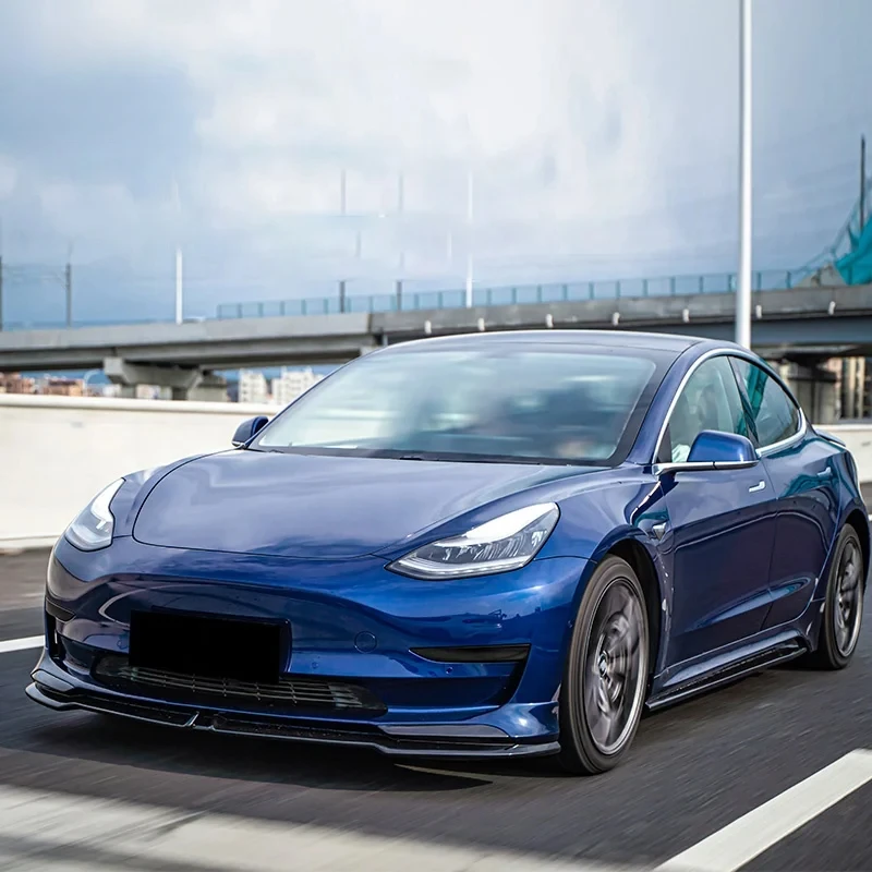 

High Peormance ABS Car Body Kits Model 3 Upgrade Yofer Style Front Sp Lip Rear Lip Side Skirts Accessory