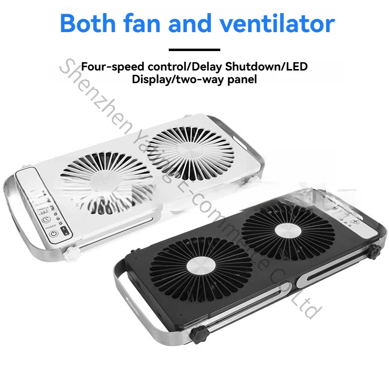 12V Bed Car Silent Double Exhaust Air Inlet Fan Exhaust Fan Car Exhaust Fan Sunroof Radiator