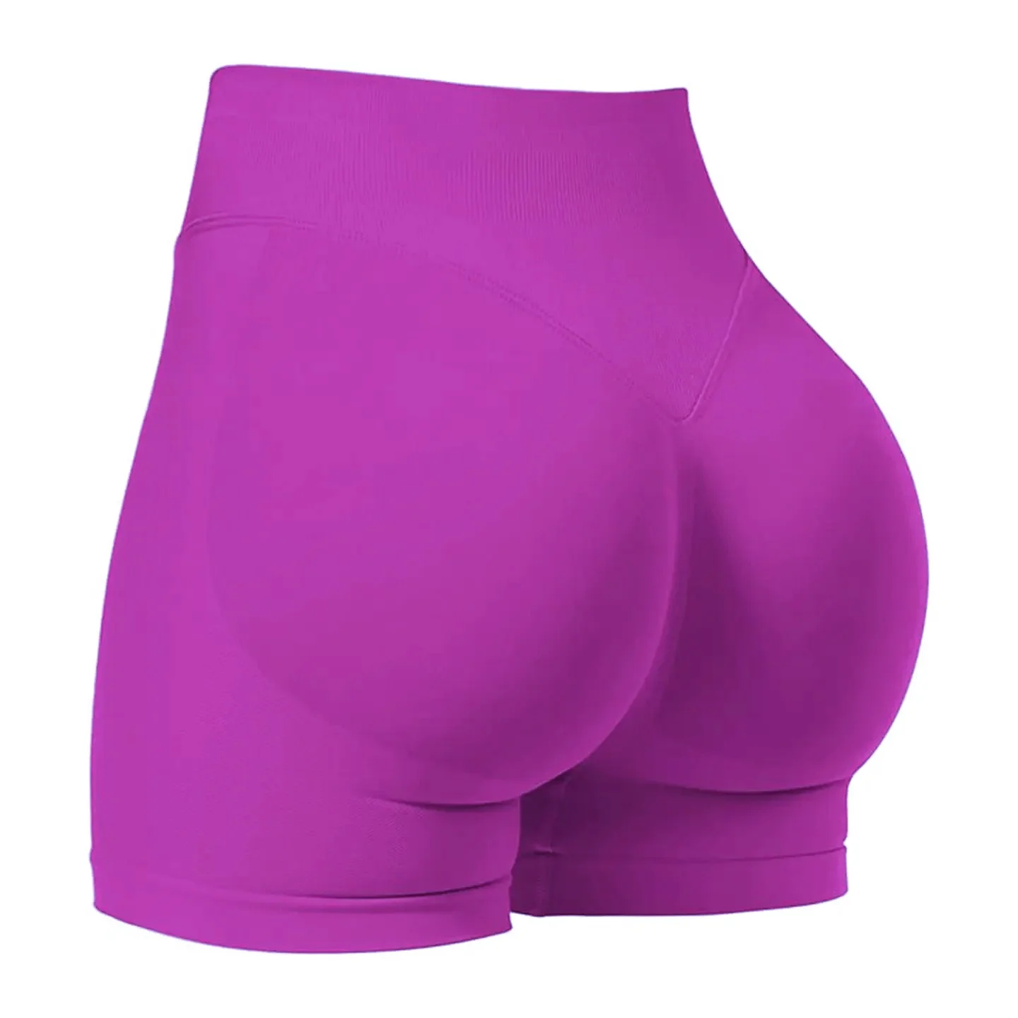 Pilates-Strickshorts, mittlere Intensität, Training, hohe Dehnbarkeit, pfirsichfarbene Hüften, keine unangenehme Linien, lässige Fitness