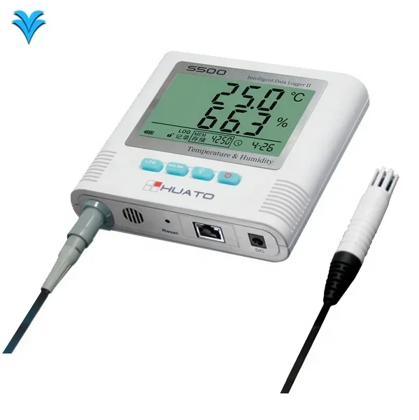 HUATO S500-TH-RJ45 SMS Alarm Sound & Light Alarm Automatic Record Function Digital Temperature  Data Logger