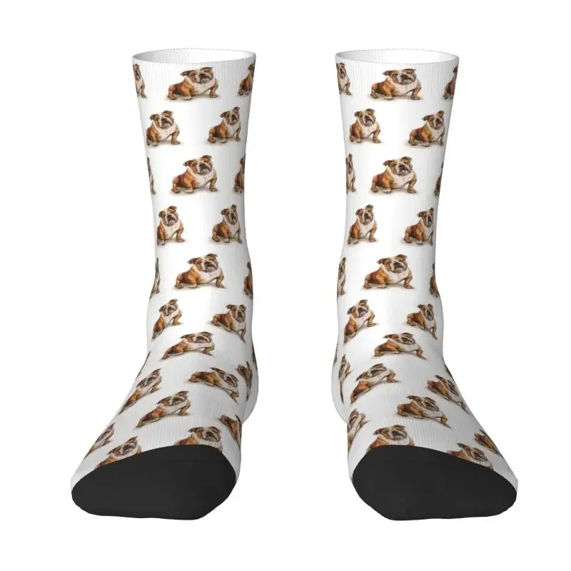 

Cute English Bulldog Socks Women Men Warm 3D Print Pet Dog Lover Sports Basketball Socks