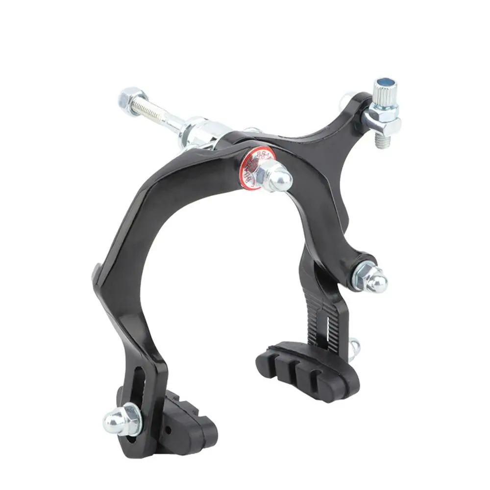 Front and Rear Road Bike Dual Pivot Calipers Aluminum Alloy With Brake Pads Bicycle Brake Universal Black C Brake Caliper