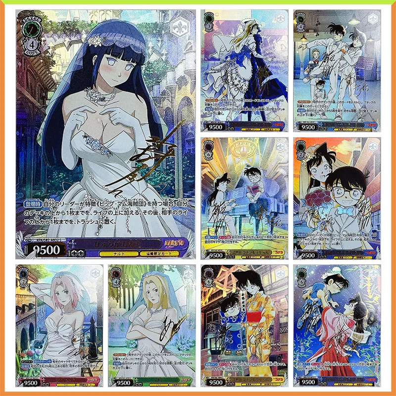 Anime Goddess Story DIY ACG Rachel Moore Hyuga Hinata Tsunade Haruno Sakura Toys for boys Collectible Cards Birthday Present