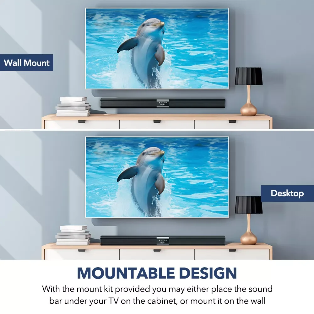 Soundbar für TV 32-Zoll-Bluetooth-Soundbar-Lautsprecher Surround Sound Heimkino