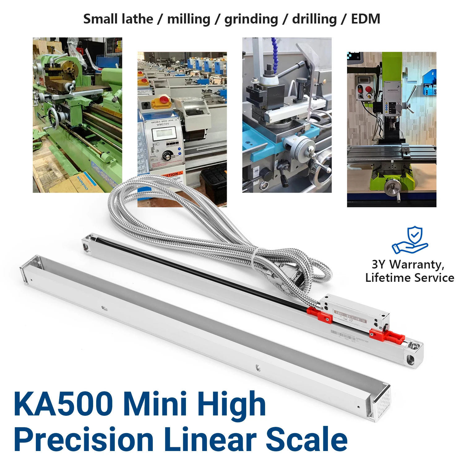 

High Precision Linear ScaleSmall KA-500 3 Years Warranty CNC Displacement Measuring Parts for Lathe & Milling