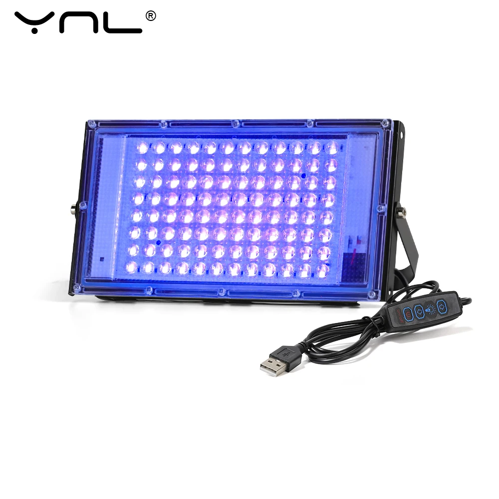 Led UV Floodlight 50W 100W 150W 395nm 400nm Waterproof Fluorescent Party Disco Stage Light Ultravilet Lamp LED Stage Blacklight