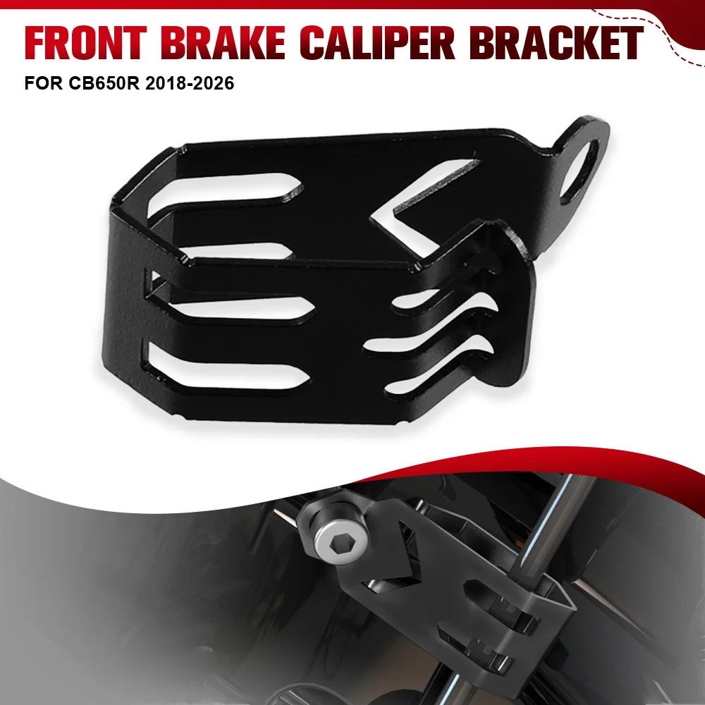 

Motorcycle CNC Front Brake Line Hose Clamp Holder For HONDA CB650R 2018-2023 2024 2025 2026 Front Brake Caliper Bracket CB 650R