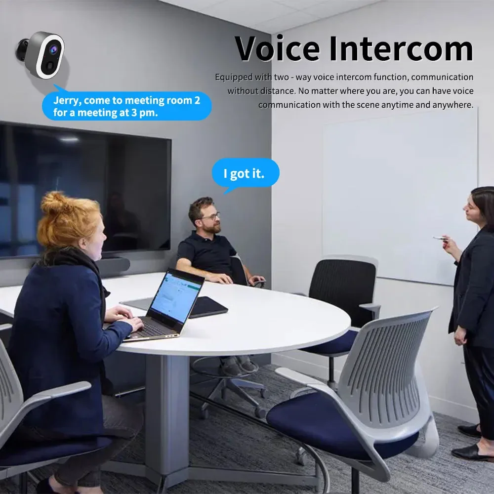 3MP Tuya الحياة الذكية بطارية تعمل بالطاقة في الهواء الطلق واي فاي مراقبة الأمن PIR كاميرا كشف الحركة للرؤية الليلية CCTV كاميرا صغيرة