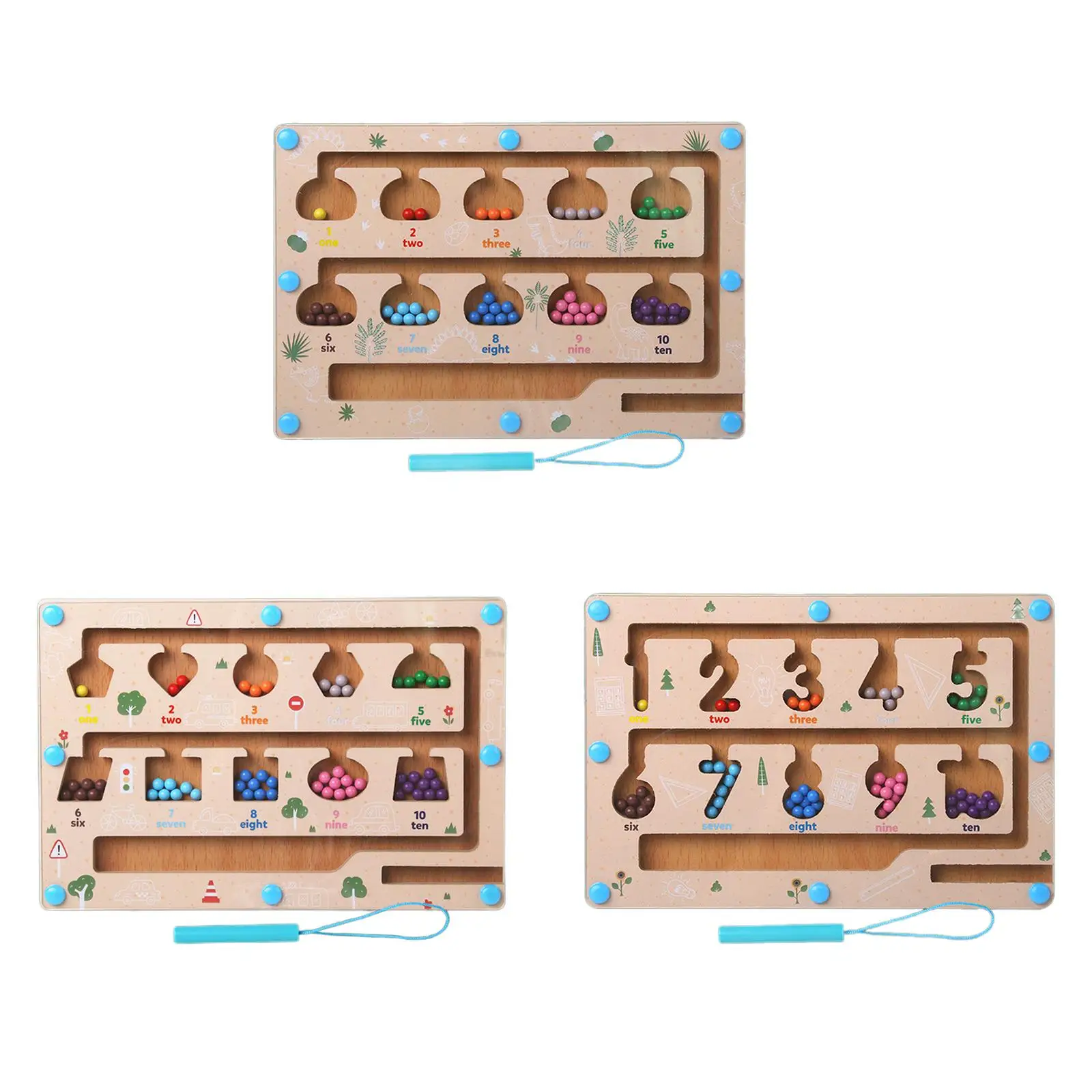 Tablero de conteo de clasificación de colores, juegos familiares, juego de mesa colorido, habilidades motoras finas, juguete de aprendizaje de combinación de colores de madera Montessori