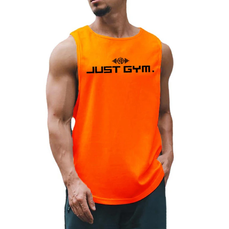 Summer Mesh Breathable Quick Dry Tank Tops Gym Fitness Vests Mens Bodybuilding Sleeveless Shirts Basketball Training Clothing