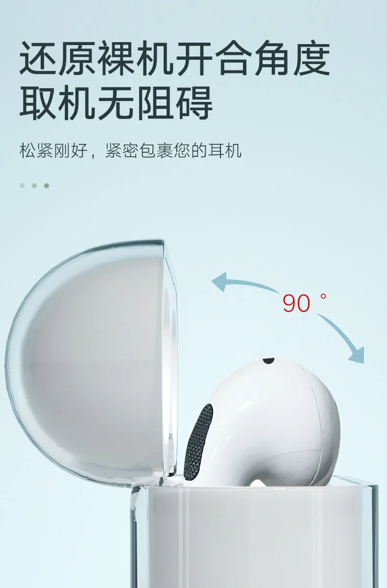 For Apple AirPods 3 Crystal Headphone Case AirPods1 2 AirPods Pro PC Clear Case 1 Accessories Charging Case