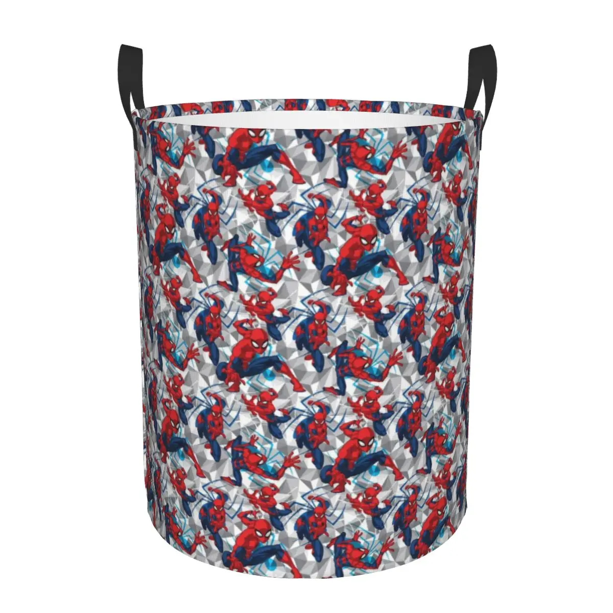 Custom Spider Man Laundry Basket Collapsible Spiderman Baby Hamper for Nursery Toys Organizer Storage Bins