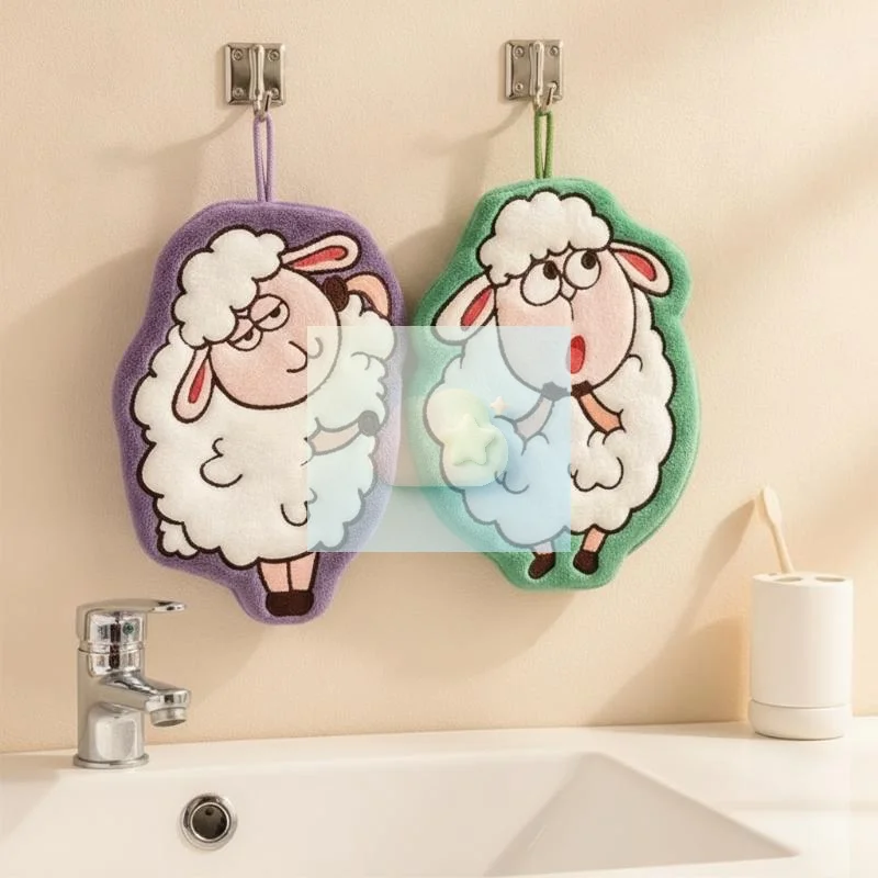 Home Textiles Towel - Creativity Cute Sheep Shaped Hanging Hand