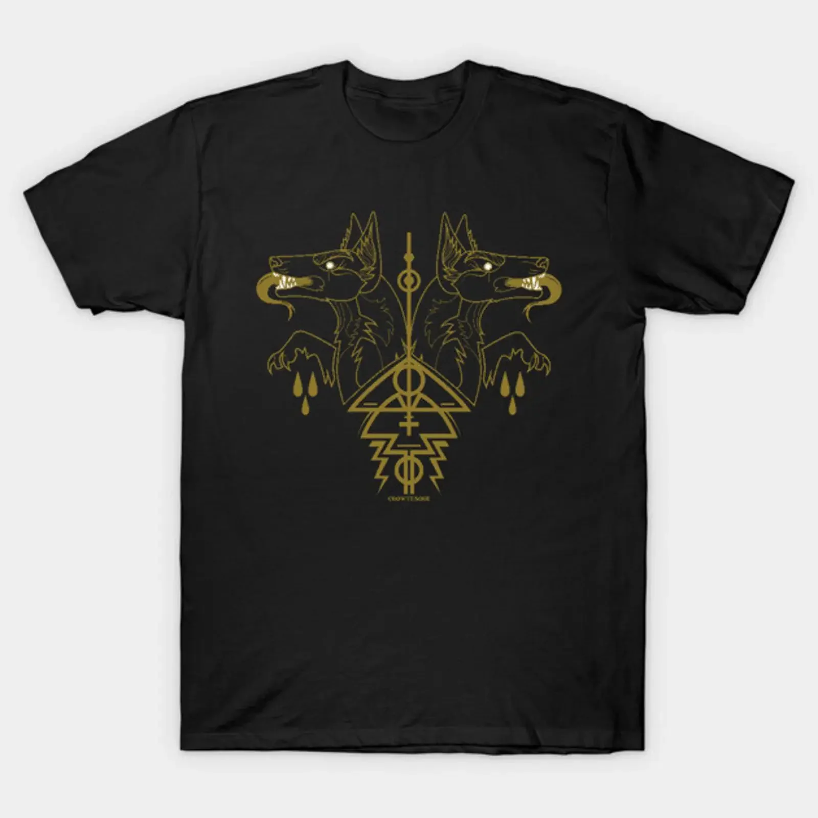 Anubis T Shirt vintage Washed Stylish streetwear graphic Stretched Soft Casual Top For Everyday Wear Unisex Slightly