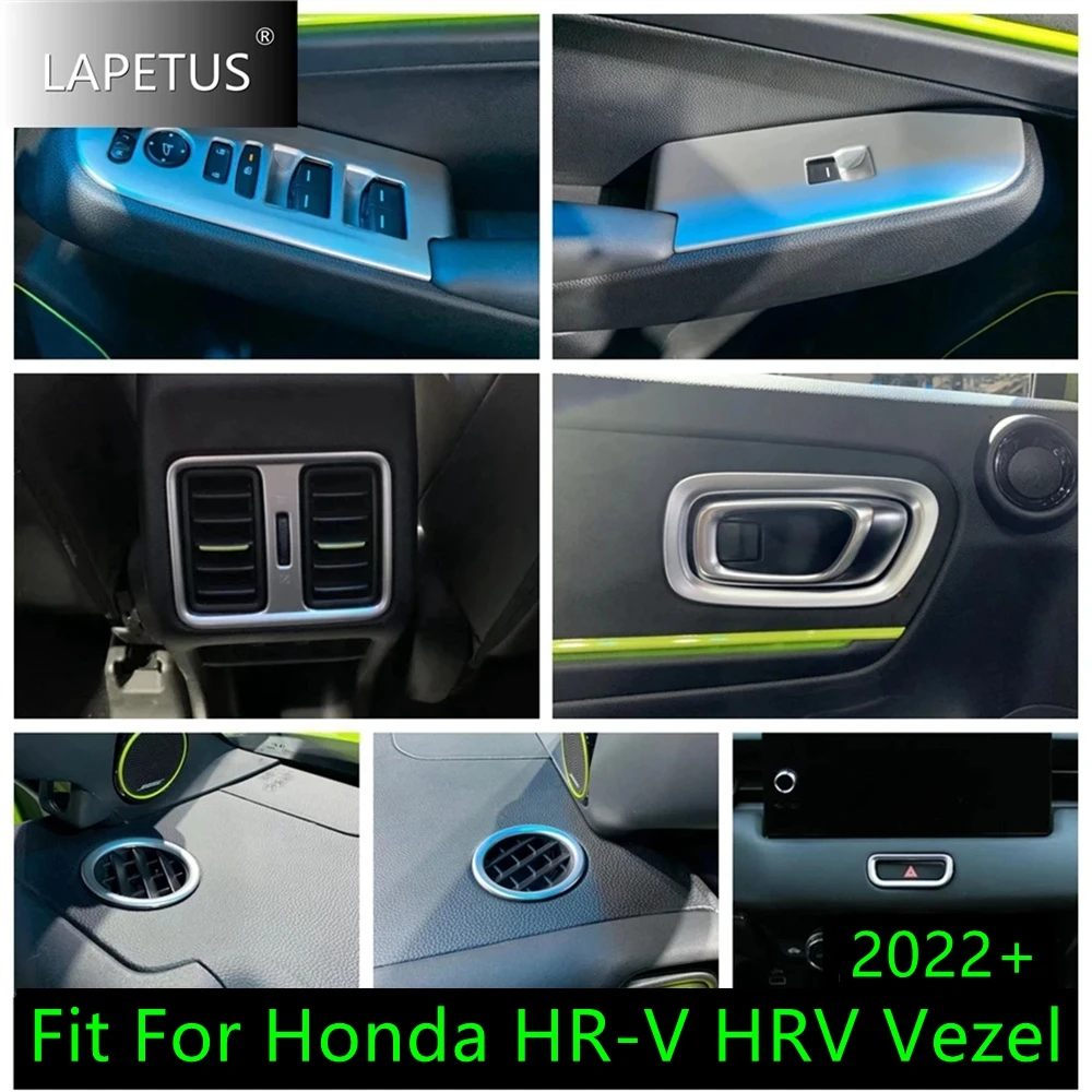 

Matte Armrest Window Lift / Rear Air AC Vent / Door Handle Bowl Cover Trim Interior Accessories For Honda HR-V HRV Vezel 2022