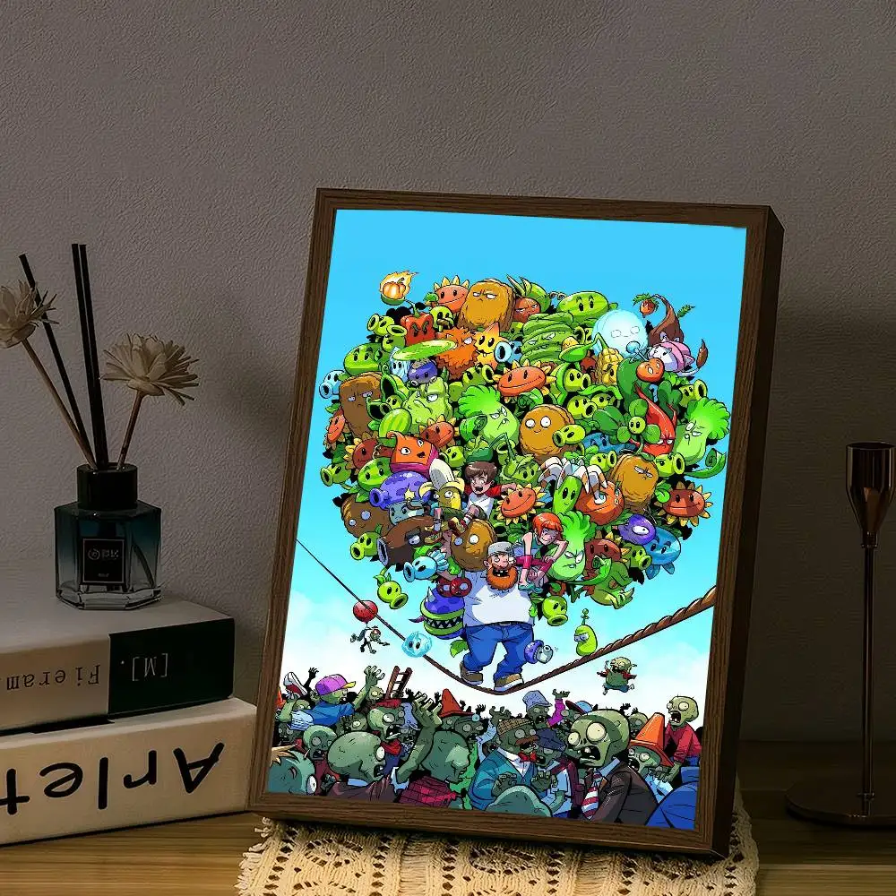 P-Plants مقابل الزومبي أنيمي الملصقات لزجة ورق أبيض ملصق DIY غرفة بار مقهى Kawaii غرفة ديكور #5