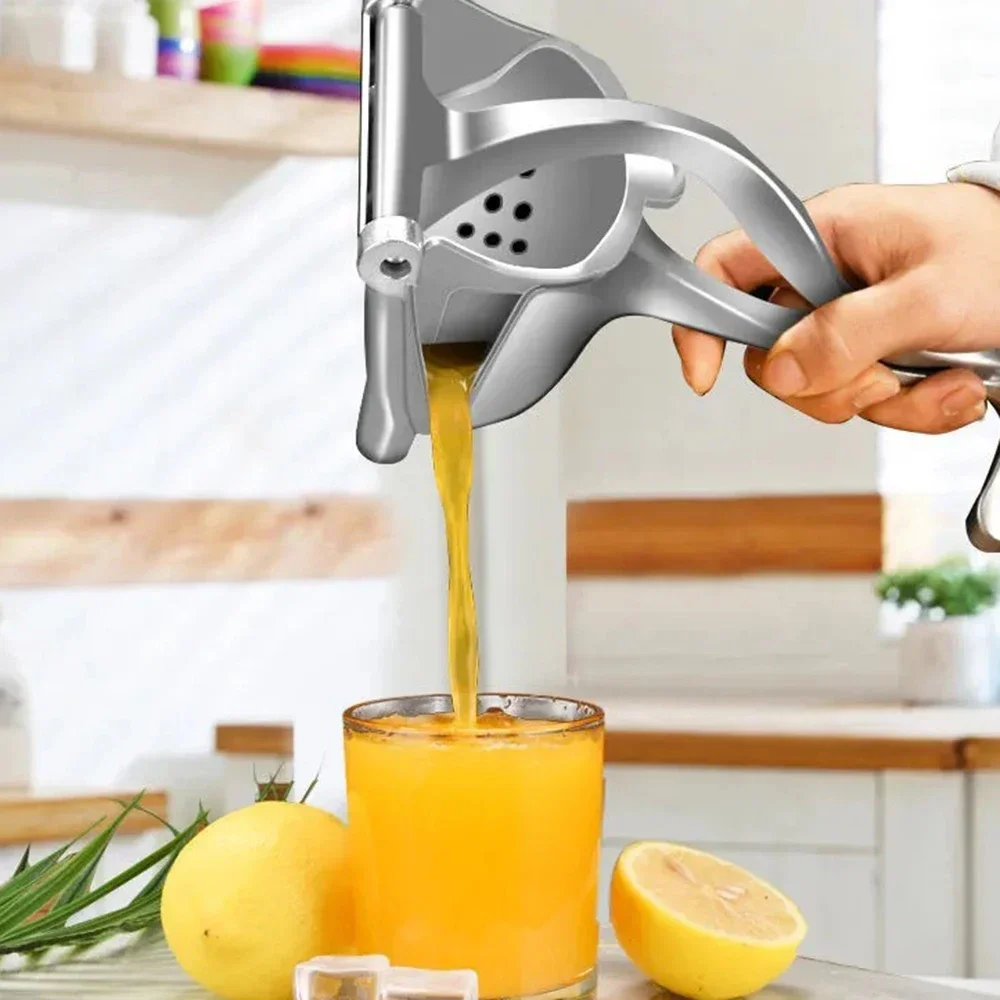 Manual Juice Squeezer Aluminum Alloy Hand Pressure Juicer Pomegranate Orange Lemon Sugar Cane Juice Kitchen Bar Fruit Tools