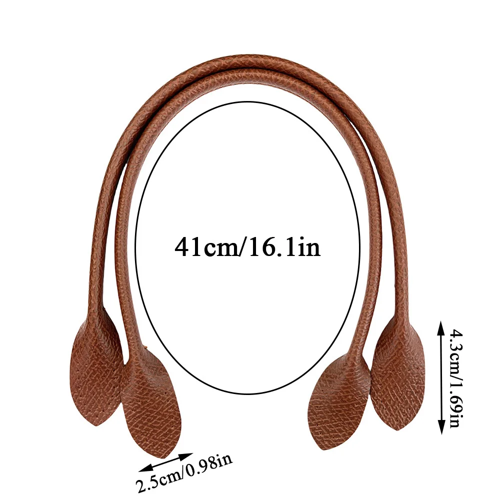 2pcs Genuine Leather Bag Belt for Longchamp Bag 41cm Tote Bag Handles Straps DIY Replacement Handbag Handle Bag Accessories