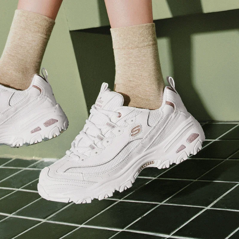 Skechers D Lites Zapatillas gruesas para Mujer, zapatillas para correr a la moda, zapatos clásicos para Mujer, Zapatillas informales transpirables De Mujer