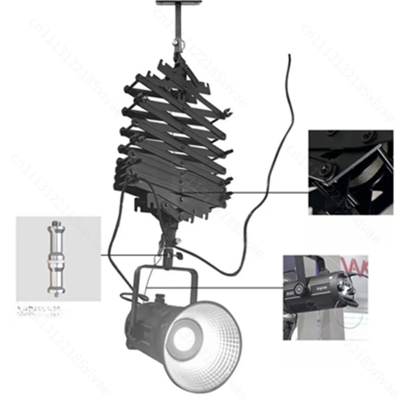 Photography Flash, Ceiling Light Bracket, Ceiling Hanging Light Bracket, Telescopic Arm, Indoor Fixed Wall Hanging Wall