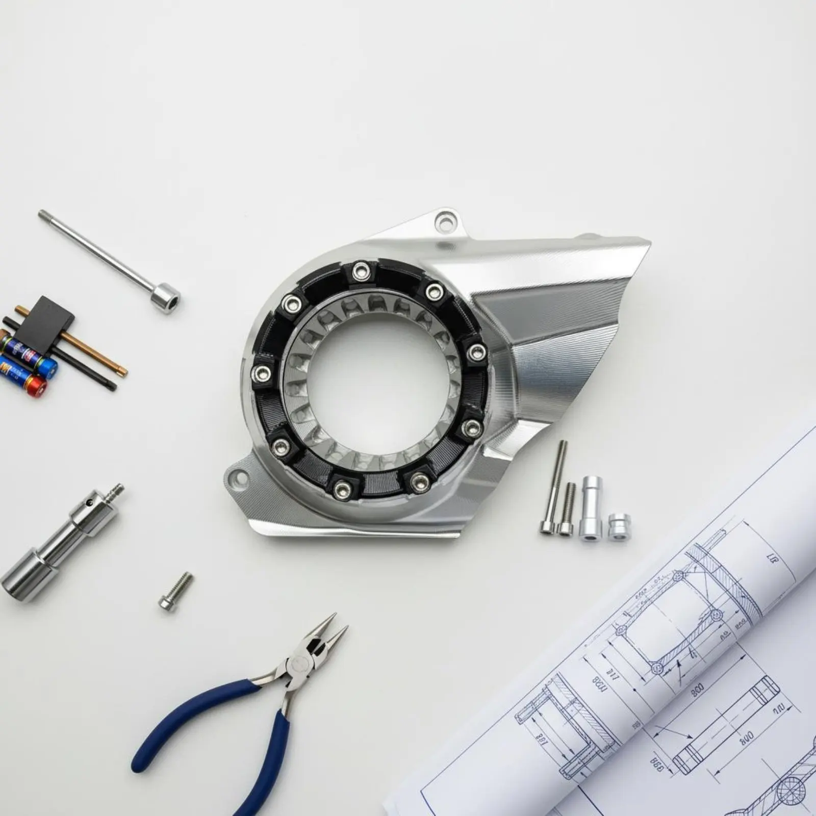 

Transparent Drive Cover Lightweight CNC Aluminum Drive Belt Cover Clear CVT Case Guard Robust Duty Motorcycle Accessory