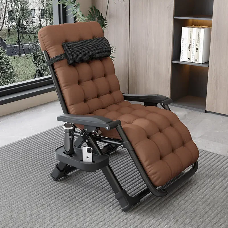 Dual-purpose Folding Lunch Break Back Chair, Nap Portable Home Balcony Leisure Lazy People Comfortable in Winter and Summer