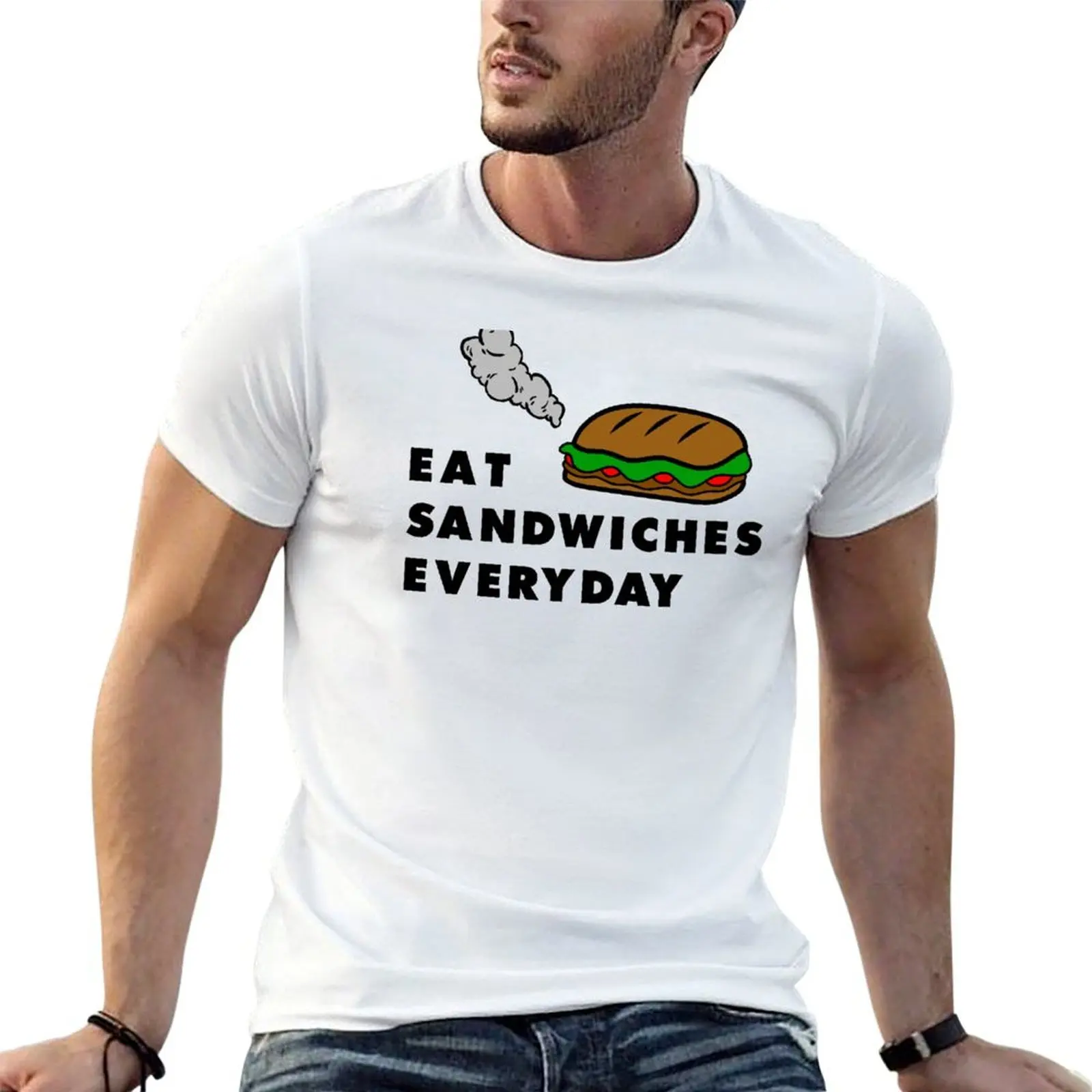 

Eat Sandwiches Everyday - HIMYM Smoke Weed Everyday T-Shirt t shirts for man cotton anime t shirts oversize T-Shirt