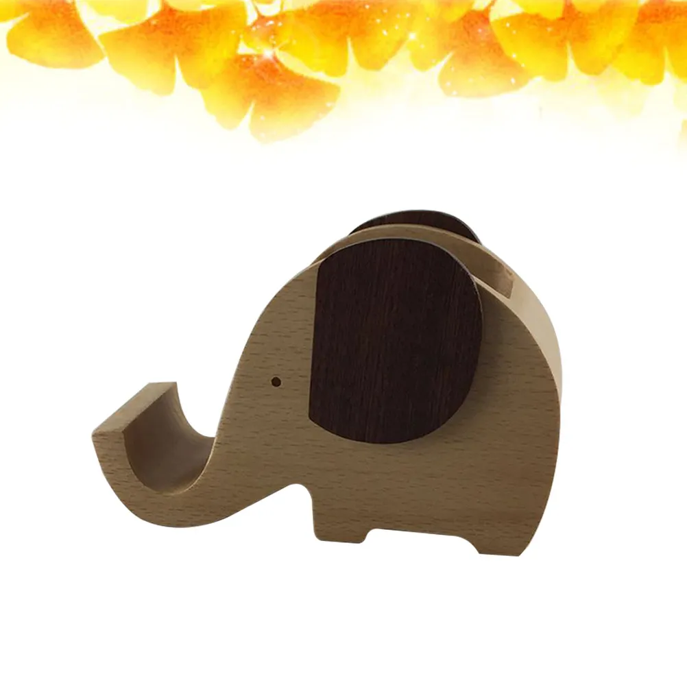 Premium Elephant Pen Holder Desktop Organizer with Phone Stand Creative Cartoon Animal Desk Decor for Stationery Storage Gift
