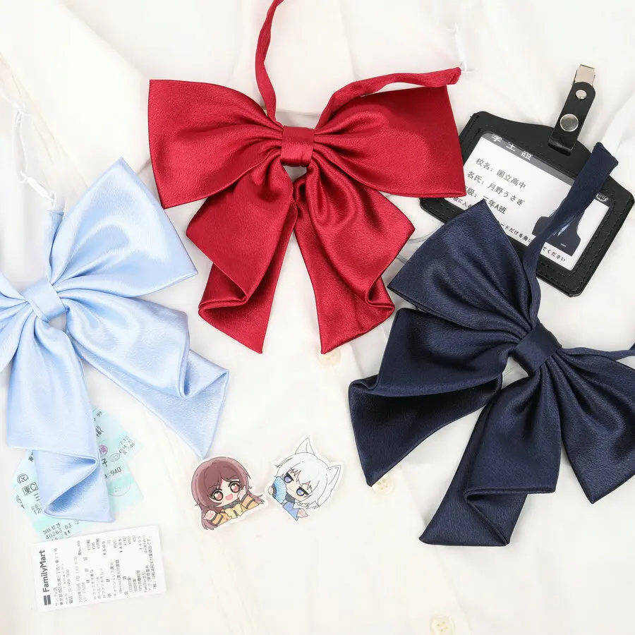 

New Style Solid Color Swallowtail Bow Ties Women Student Girls JK Bowtie Uniform Sailor Suit Accessories Anime Cosplay Butterfly