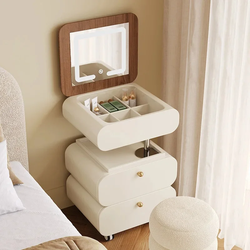 Modern Simple Vanity with Mirror for Dressing Room and Bedroom