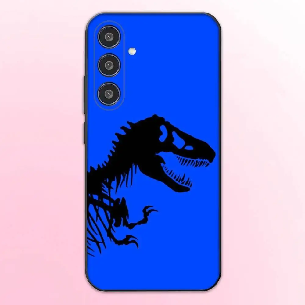 حافظة هاتف J-Jurassic Park World لهاتف سامسونج جالاكسي A73، A72، A71، A70، A53، A52، A51، غطاء أسود ناعم آخر