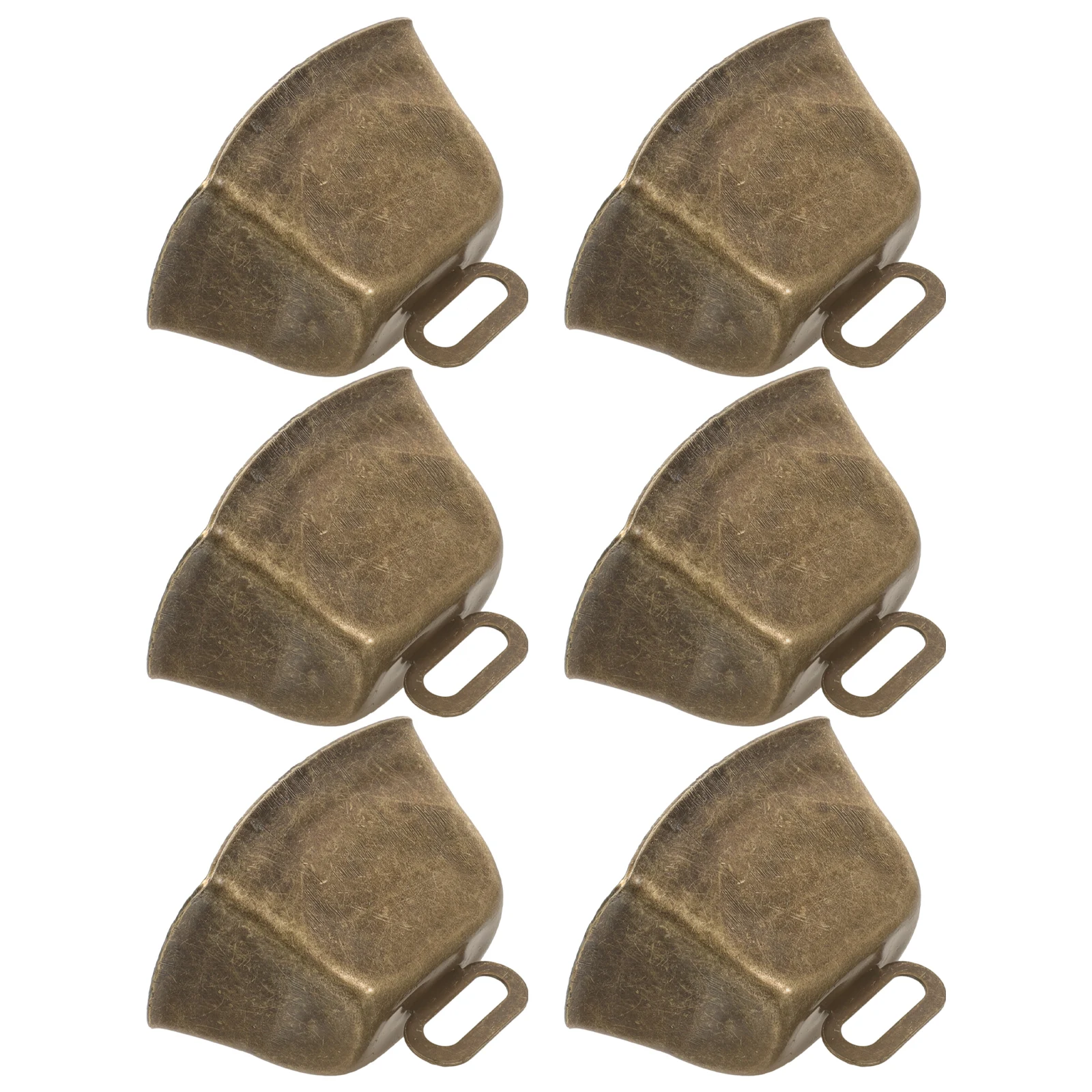 

6Pcs Retro Cowbells Metal Small Loud Rings for Cattle Sheep Horse Farm Animal Grazing Bells Noise Makers Cow Bells for Dogs