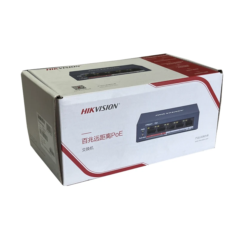 Hikvision DS-3E0105P-E(C) DS-3E0109P-E(C) PoE Switch 6KV Surge Protection 300m Long Range 8 Port Fast Ethernet Unmanaged