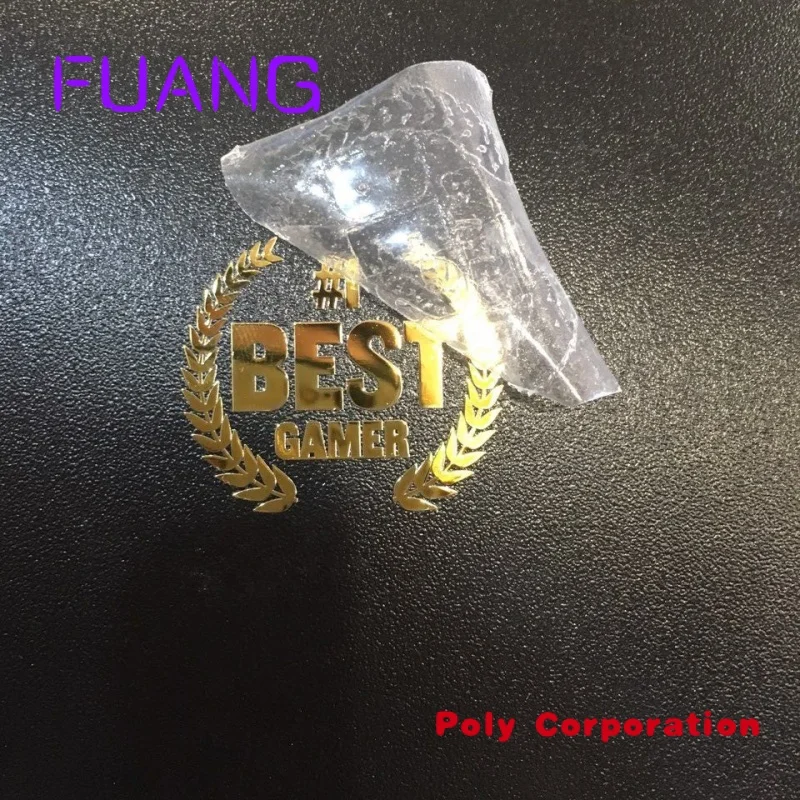 Metallic Letters Labels Custom Dunne Elektroform Goud Nikkel 3d Logo Transfer Reliëf Stickers Metalen Stickers Met Lijm