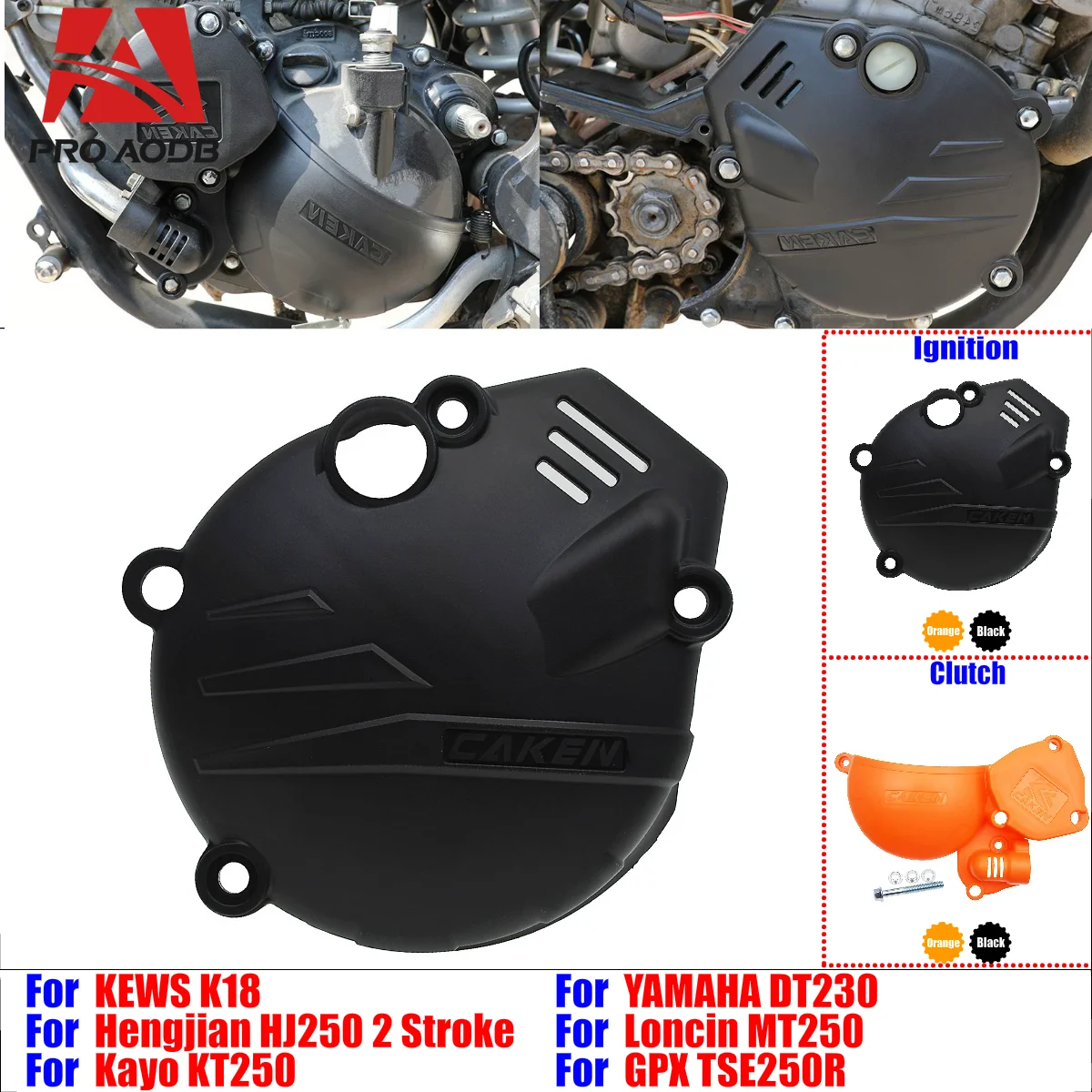 

Sturdy Durable Motocross Engine Protection Cover For Hengjian 250 HJ250h-R KEWS K18 2T Kayo KT250 Loncin MT250 etc